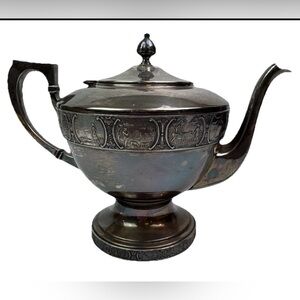 Antique Dutchardt Apollo EPNS Silverplate Tea Coffee Pot Bernard  Rice’s Sons